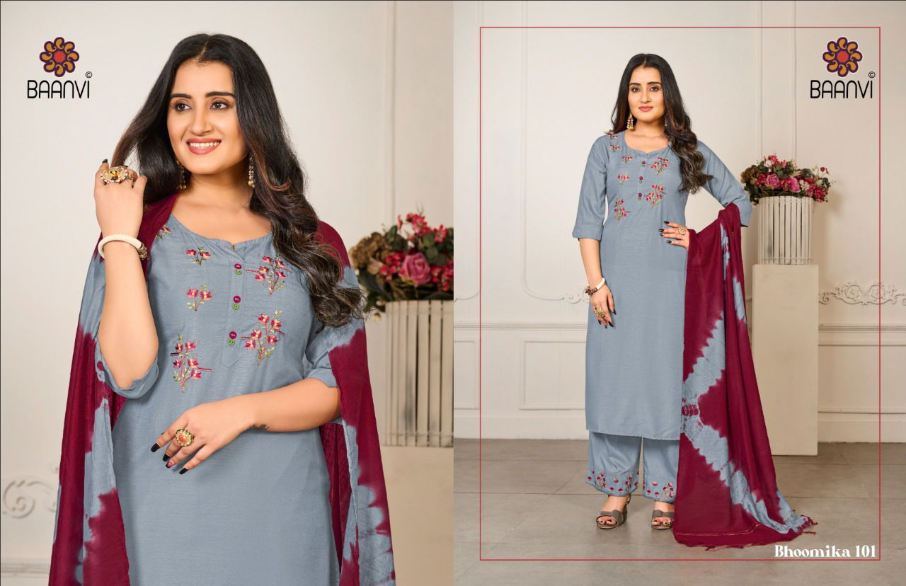 Baanvi Bhoomika New Fancy Festival Wear Designer Ready Made Collection